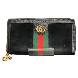 Gucci GG Zip Around Wallet Long Marmont aus Leder