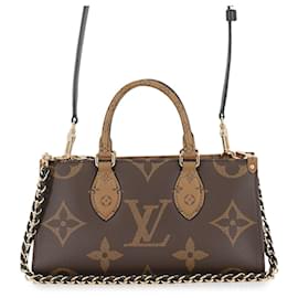Borsa a mano OnTheGo EW con catena Louis Vuitton Monogram Reverse Giant