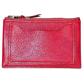 Hermès Monedero Hermes Clarisse PM en piel Chevre Mysore rojo