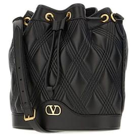 Sac à épaule à cordon en cuir Nappa matelassé - Valentino Garavani
