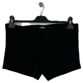 Autre Marque Schwarze Samtshorts
