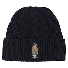 Ralph Lauren Polo Bear Beanie Navy Blau
