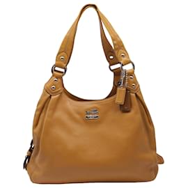Borsa a tracolla Coach Madison Hobo in pelle marrone Camel