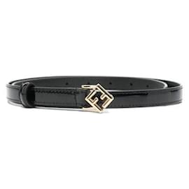 Ceinture Fendi FF Diamond Noir en Cuir