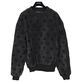 Graues Shearling Monogram Crewneck T-Shirt in Größe Xxl - Louis Vuitton