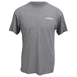 Jacquemus T-Shirt mit Logo-Print aus weißer Baumwolle