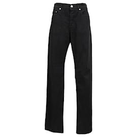 Apc A.P.C. Straight Leg Jeans aus schwarzer Baumwolle
