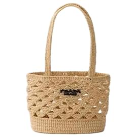 Prada Borsa Tote in crochet intrecciata Ooo