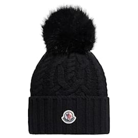 Berretto con pompon in misto cashmere - Moncler