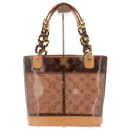 Sac transparent Louis Vuitton marron