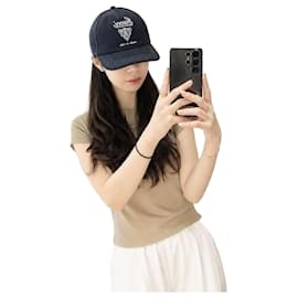 Bedruckte Baseball-Kappe Navy - Gucci