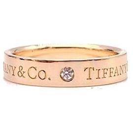 Anel Tiffany & Co Diamond Logo em Ouro Rosa