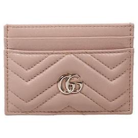 Gucci Tarjetero GG Marmont Matelassé Pink Beige AAFAX