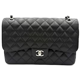 Chanel Classic Large Caviar Black