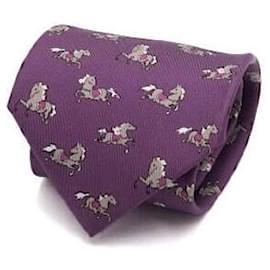Gravata de seda com padrão para homem - Hermès
