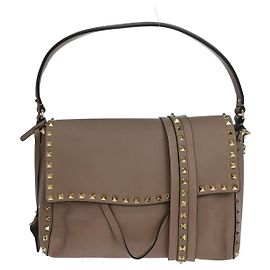 Valentino Garavani Rockstud Top Handle Leather Small