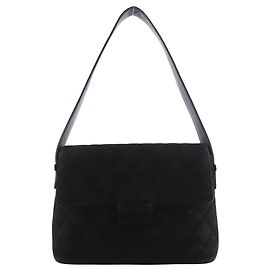Chanel Vintage Flap Quilted Suede Medium