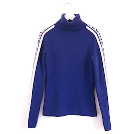 Celine Vintage Herbst 1999 Kaschmirpullover mit Logo am Ärmel - Céline