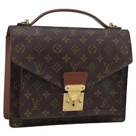 LOUIS VUITTON Monogram Monceau 28 Hand Bag M51185 LV Auth 195780