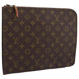 LOUIS VUITTON Monogram Posh Documents Briefcase M53457 LV Auth 196281