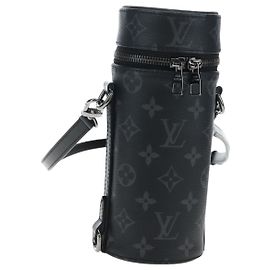 LOUIS VUITTON Monogram Eclipse Bottle Holder Porte Boutille GI0398 Auth 196192V