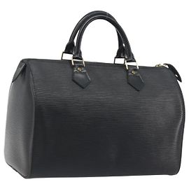 LOUIS VUITTON Epi Speedy 30 Hand Bag Noir Black M43002 LV Auth 195990A