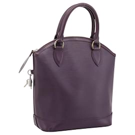 LOUIS VUITTON Borsa a mano Epi Lockit PM Purple Cassis M4229K LV Auth 196814V
