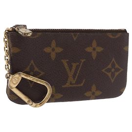 LOUIS VUITTON Monogram Pochette Cles Coin Purse M62650 LV Auth 193416