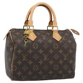 LOUIS VUITTON Monogram Speedy 25 Hand Bag M41528 LV Auth 195221SAV