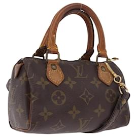 LOUIS VUITTON Monogram Mini Speedy Hand Bag M41534 LV Auth ka5620