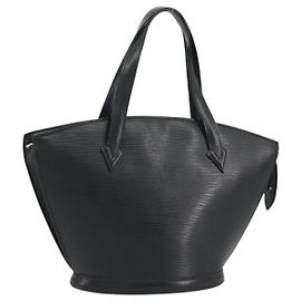 LOUIS VUITTON Epi Saint Jacques Shopping Bag Black M52272 LV Auth 195076