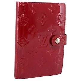 LOUIS VUITTON Monogram Vernis Agenda PM Pomme D'amour R21016 LV Auth bs36443