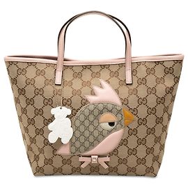 Bolsa Gucci GG Canvas Zoo Bege