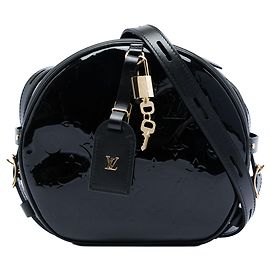 Borsa Crossbody Louis Vuitton Monogram Vernis Boite Chapeau Souple MM Nera