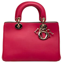 Borsa Diorissimo Mini Satchel in pelle rosa Dior