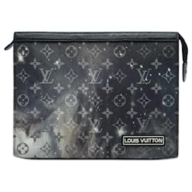 Borsa a pochette Louis Vuitton Monogram Galaxy Pochette Voyage MM nera