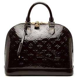 Borsa a mano Louis Vuitton Monogram Vernis Alma PM Purple