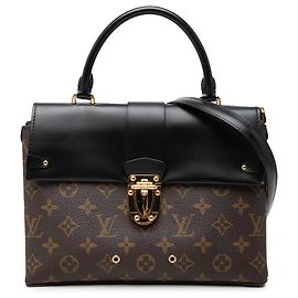 Louis Vuitton Monogram One Handle Flap MM Satchel Tasche Braun
