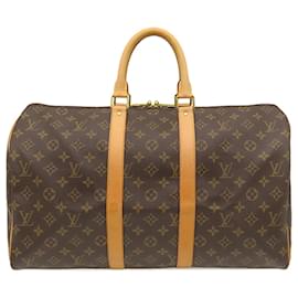 Borsa da viaggio Louis Vuitton Monogram Keepall 45 Marrone