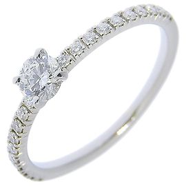Cartier Etincelle de Cartier Solitaire Platinum with RBC Diamond and Pave Diamonds G/VS1
