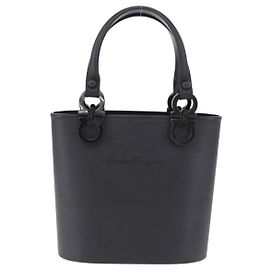 Salvatore Ferragamo Gancini Top Handle Leather