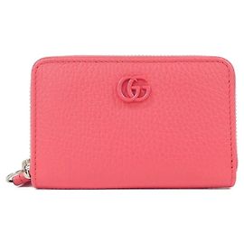 Monedero de piel rosa coral Gucci
