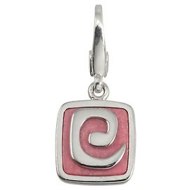 Bulgari Pendente Bvlgari in rodocrosite e oro bianco 18K