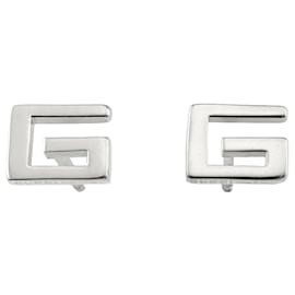 Orecchini a lobo Gucci in oro bianco 18K