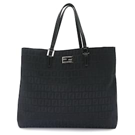 Fendi Zucchino Black Tote Handtasche
