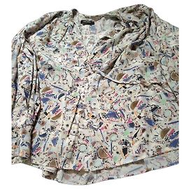 Isabel Marant Top de seda estampado