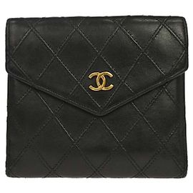 Chanel Envelope Gusset Chevron Lambskin Long
