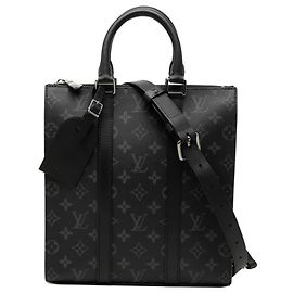 Louis Vuitton Monogram Eclipse Sac Plat Cross Handbag