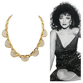 Autre Marque Collana Joan Collins tono oro e cristalli