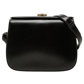 Gucci Black Leather Crossbody Shoulder Bag